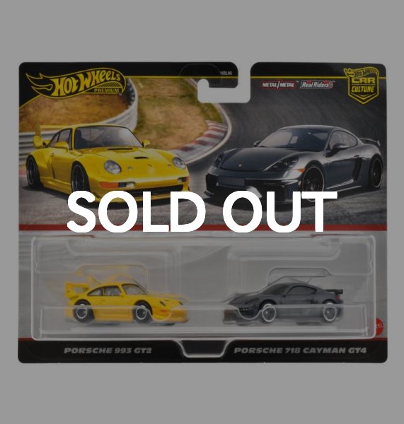 画像1: PORSCHE 993 GT2 / PORSCHE 718 CAYMAN GT4（仮予約受付） 2024年12月中旬入荷予定 2-car set (1)