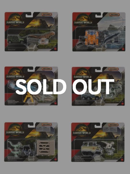 画像1: Matchbox Jurassic World Transporters Mix A 24台セット 仮予約受付 2025年6月下旬発売予定 (1)