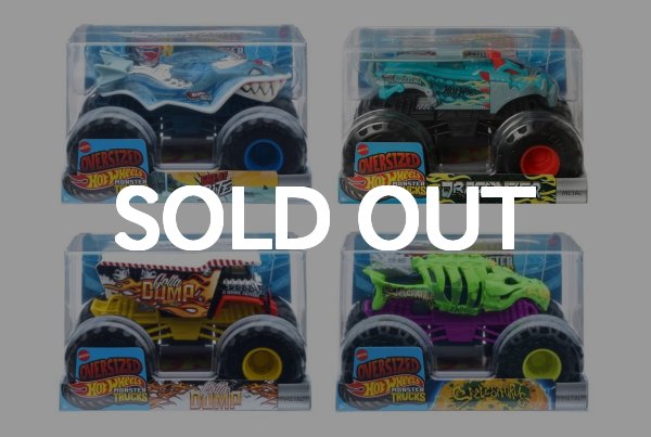 画像1: Monster Trucks Oversized 2025 Mix K 4種セット（仮予約受付） 2025年7月中旬発売予定  (1)