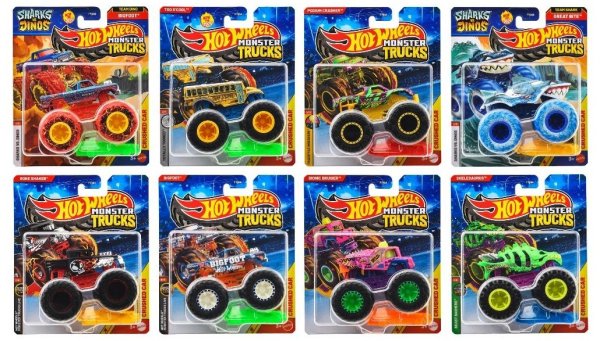 画像1: Monster Trucks 2025 Mix J 全8種セット モンスタートラック（仮予約受付） 2025年8月上旬発売予定  (1)