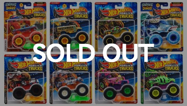 画像1: Monster Trucks 2025 Mix J 全8種セット モンスタートラック（仮予約受付） 2025年8月上旬発売予定  (1)