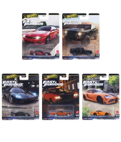 画像1: 【まとめ買い】Fast & Furious ワイルド・スピード・プレミアム 2025年8月下旬発売予定 全5種セット 仮予約受付 (1)