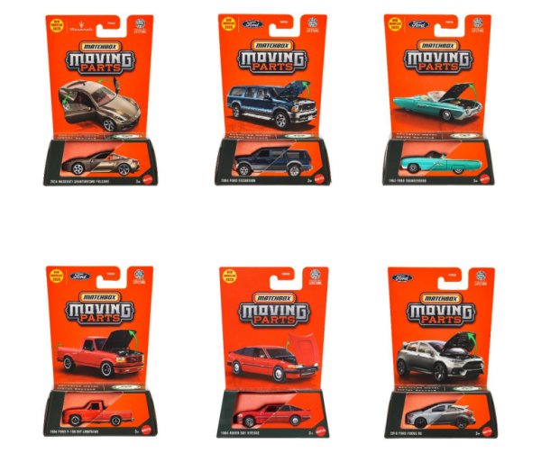 画像1: Matchbox Moving Parts Mix G 6種8台セット 仮予約受付 2025年9月下旬発売予定 (1)