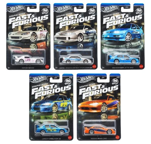 画像1: Fast Furious Theme Graphic Remix 2025年10月中旬発売予定 5種セット 仮予約受付 (1)