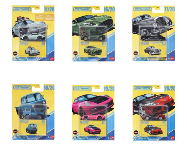 画像1: Matchbox Collectors Mix D 6種8台セット 仮予約受付 2025年10月下旬発売予定 (1)