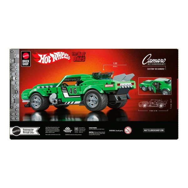 画像5: Mattel Brick Shop Hot Wheels Custom ’68 Camaro Building Set (5)