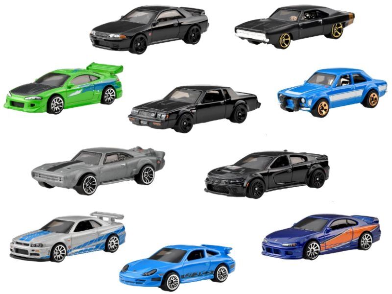 Hotwheels FAST&FURIOUS ワイルドスピードミニカー 10台おもちゃ/ぬいぐるみ