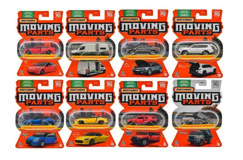 Matchbox Moving Parts Mix G 8種セット 仮予約受付 2023年9月下旬発売 