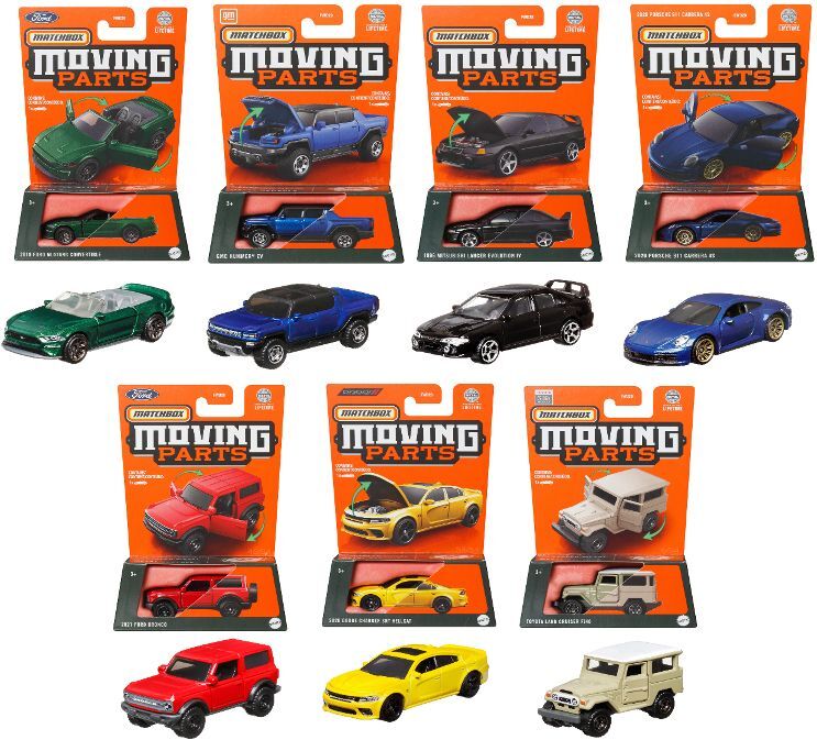 Matchbox Moving Parts Mix J 8種セット 仮予約受付 2023年12月下旬発売予定 - ホットウィール通販専門店  WHEEL'S GARAGE