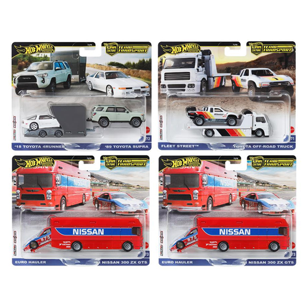 Team Transport Mix D 3種4台セット（仮予約受付）2024年10月下旬発売予定 - ホットウィール通販専門店 WHEEL'S  GARAGE